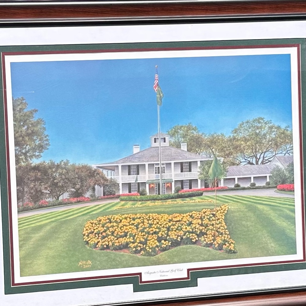 Augusta National Clubhouse ( Blue Skies ) Unframed